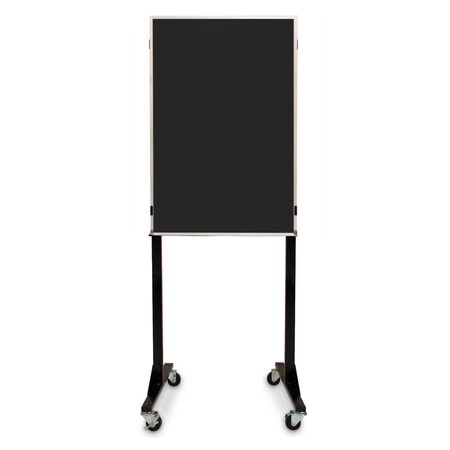 United Visual Products Sliding Door Wood Corkboard, 60"x36", Cher, UV9004OCS-CHERRY-SURF UV9004OCS-CHERRY-SURF